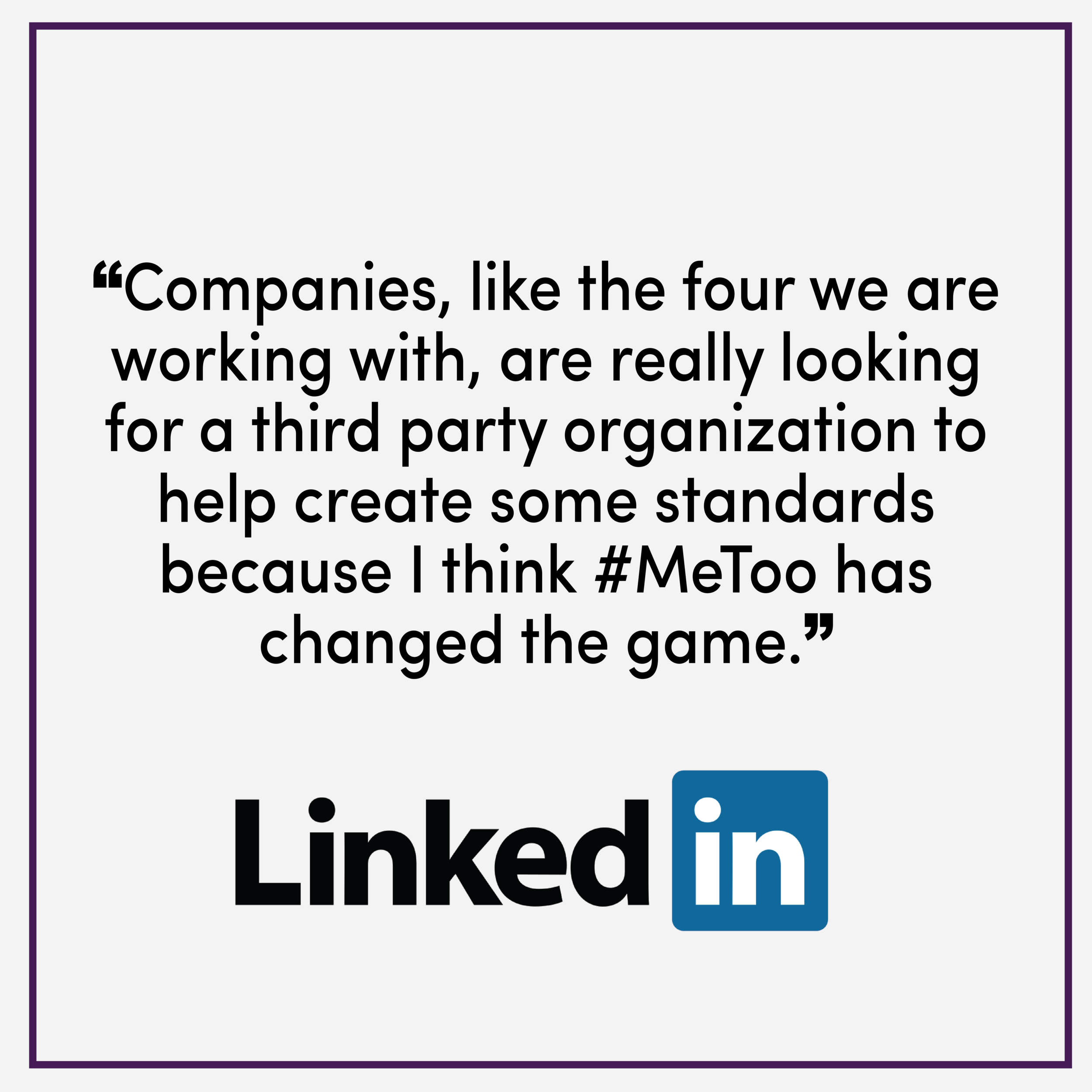 Purple Campaign President Ally Coll on LinkedIn's Working Together Series 