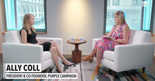Purple Campaign President Ally Coll on LinkedIn's Working Together Series 